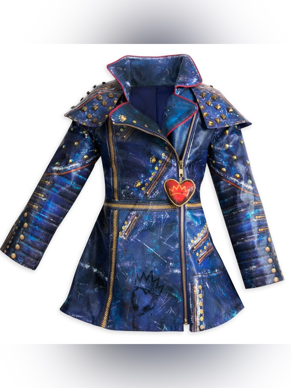 Disney Store Faux Leather Evie Costume Jacket For Kids, Disney Descendants 9/10